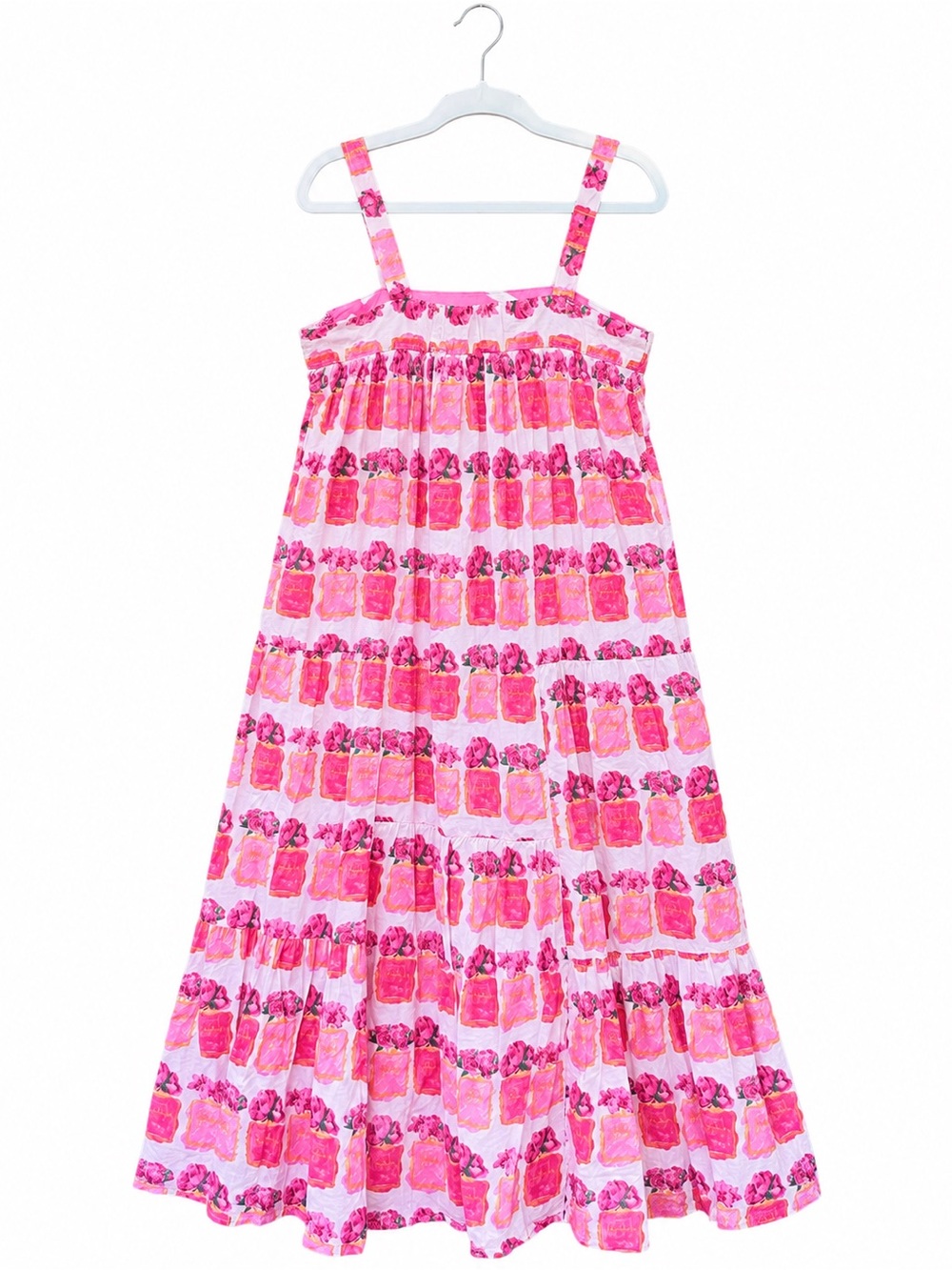 Dizzy Lizzie Dress Sundress Floral Maxi Midi Flowers Cotton Medium